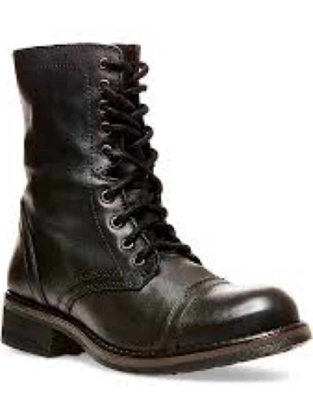 STEVE MADDEN, the Troopa fur trim combat boots!